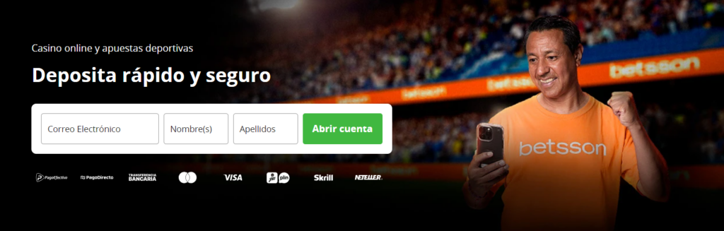 betsson métodos de pago