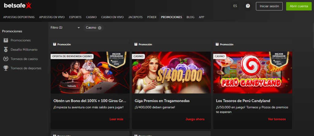 betsafe ofertas