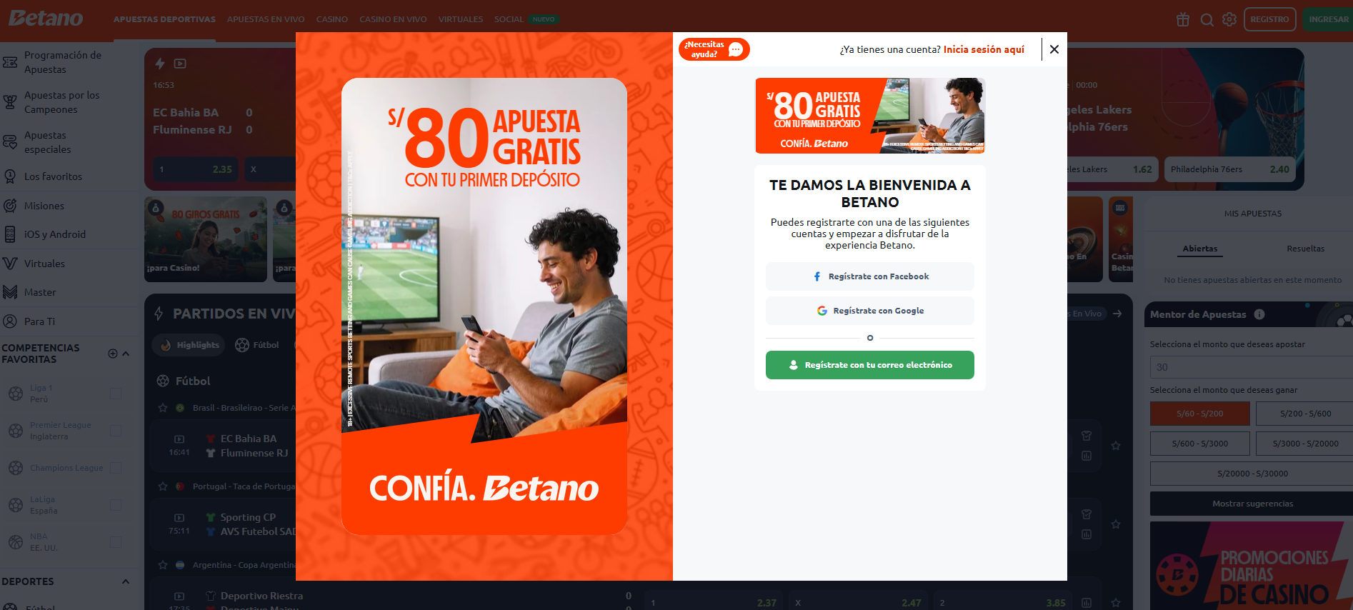 bono bienvenida betano