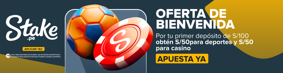 Promoción de Stake Perú para combinadas con 3 selecciones y cuota mínima 3.0x